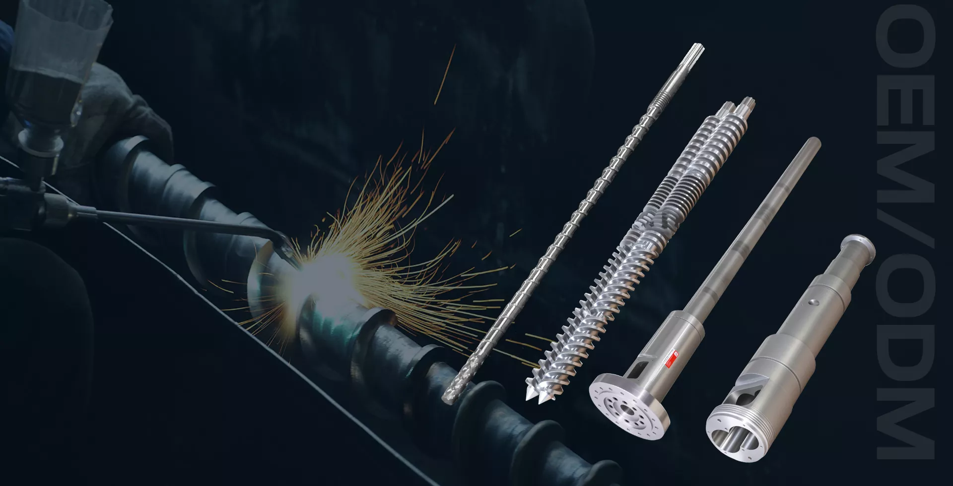 Ụlọ ọrụ Conical Twin Screw Barrel Factory Ụlọ ọrụ Conical Twin Screw Barrel Factory